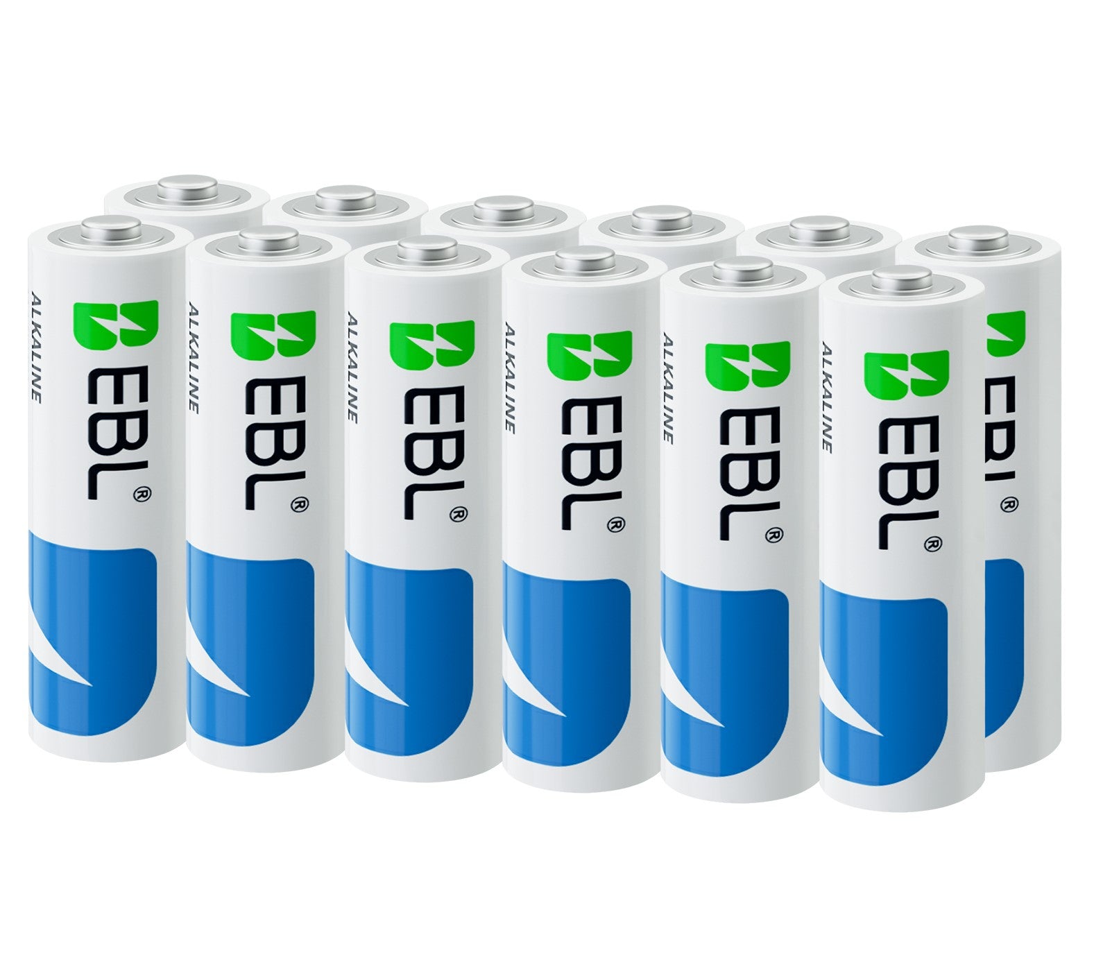 EBL AA Alkaline Batteries, 12-Pack, for High-Drain & Household Devices