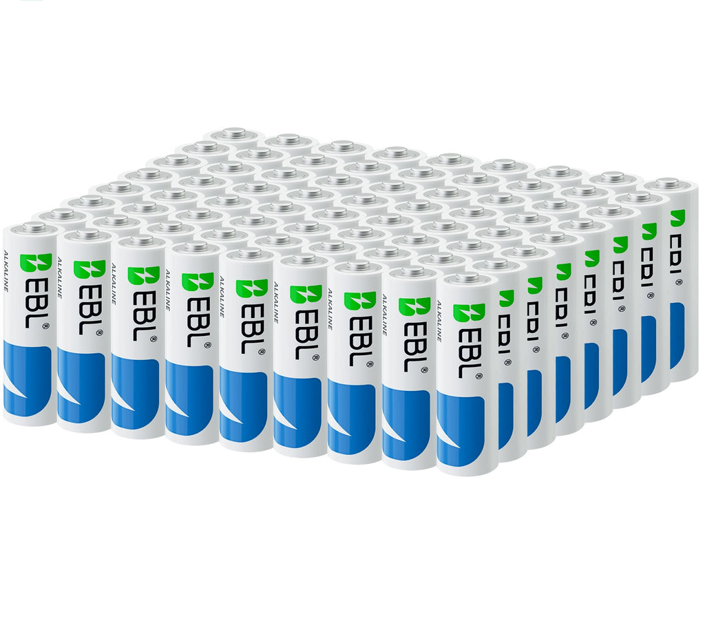 AA Alkaline Batteries, 72-Pack, 1.5V LR6 Battery