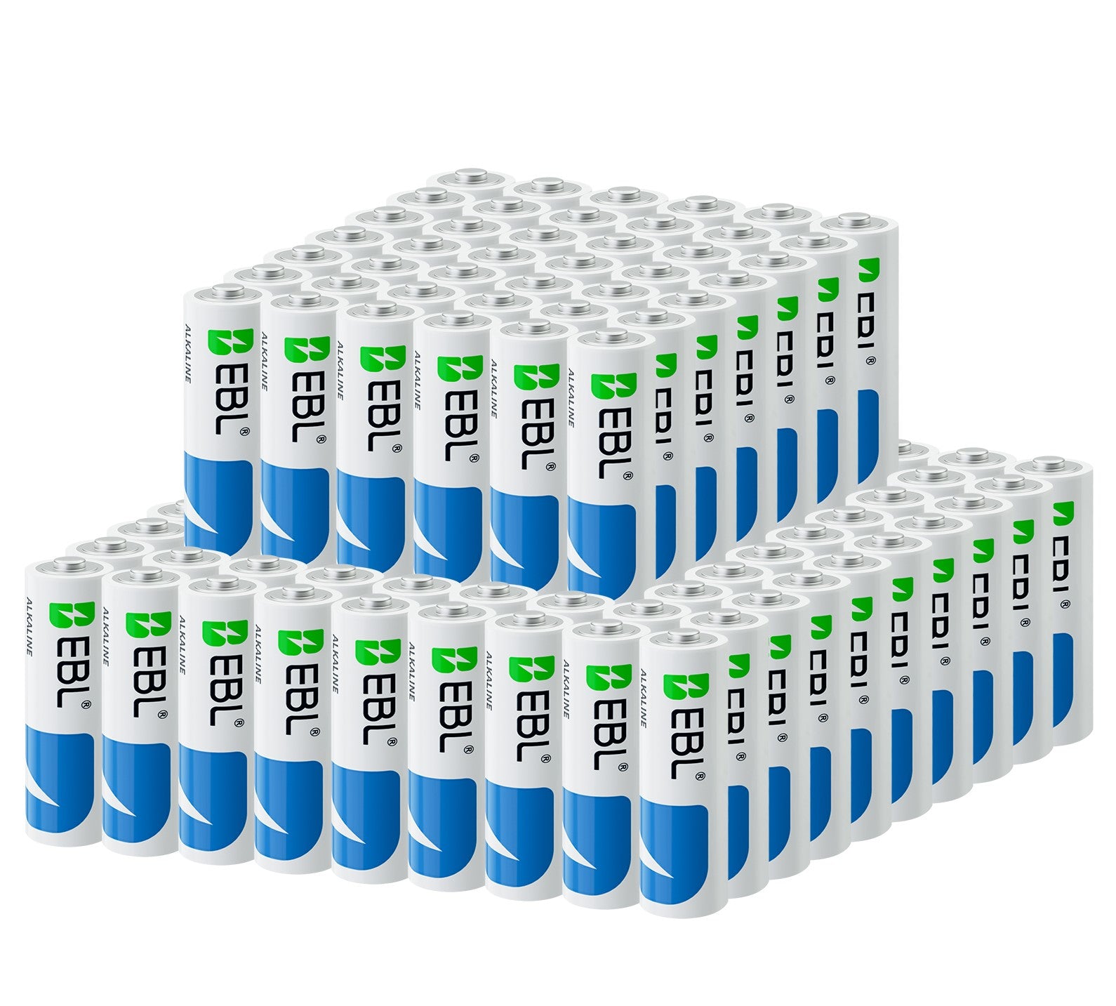 EBL AA Alkaline Batteries, 96-Pack, 1.5V LR6 Battery