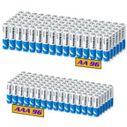192-Pack Alkaline Batteries Combo (96 AA & 96 AAA), 1.5V Double A Triple A Household Battery Variety Pack