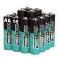 AA Power Flash Alkaline Batteries (16-Pack), Leak-Proof | For Controllers, Toys and More