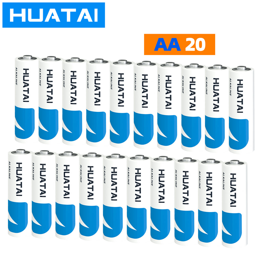 AA Alkaline Batteries, 1.5V High Capacity, 20-Pack