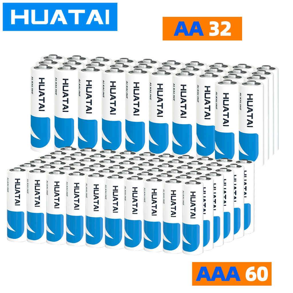 92-Pack AA & AAA Alkaline Batteries Bulk Combo