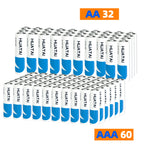 aaa batteries 92-Pack AA and AAA Alkaline Batteries Bulk Combo