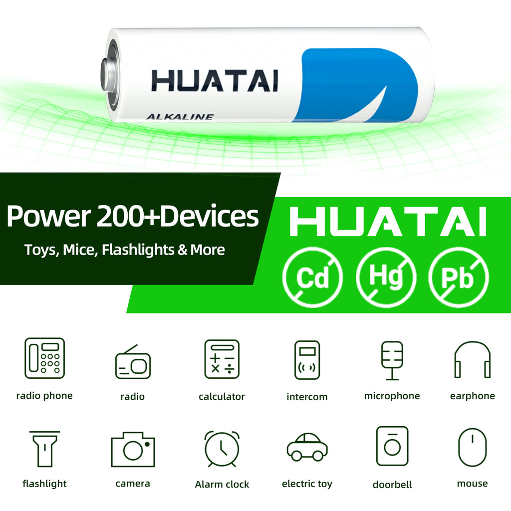 116-Pack AAA Batteries and AA Batteries (60 AAA, 56 AA), 1.5V Triple A Double A Battery Replacement - Huatai EBL