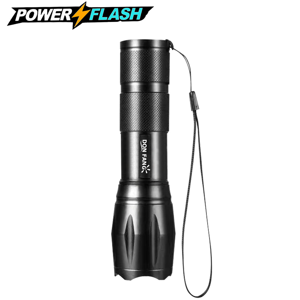 LED Flashlight, Powered by 3 AAA Batteries, Reliable Non-Rechargeable Handheld Light for Emergency, Camping, Home Power Outages (3 Batteries Included)