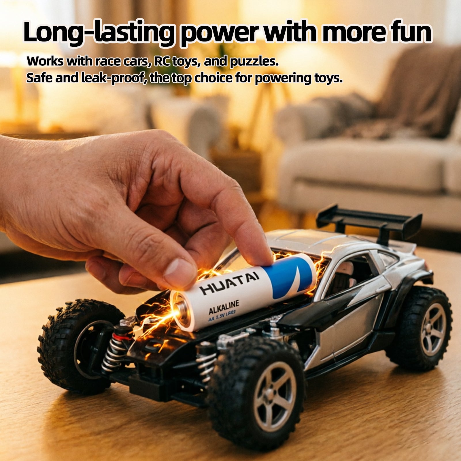 116-Pack AAA Batteries and AA Batteries (60 AAA, 56 AA), 1.5V Triple A Double A Battery Replacement - Huatai
