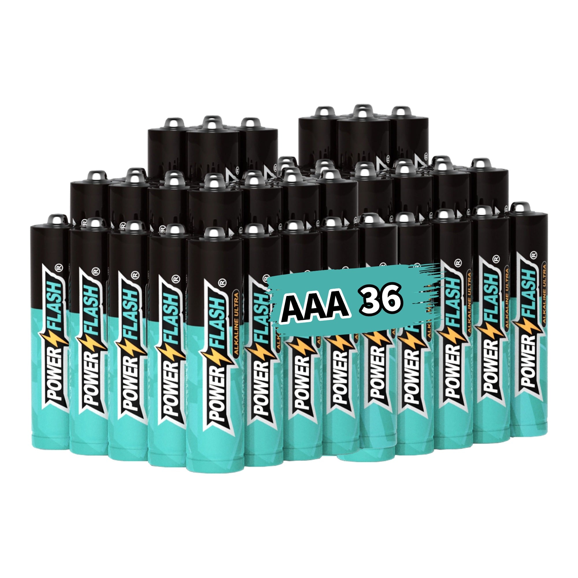 AAA Alkaline Power Flash Batteries (36-Pack), 1.5V Long-Lasting Triple A Batteries