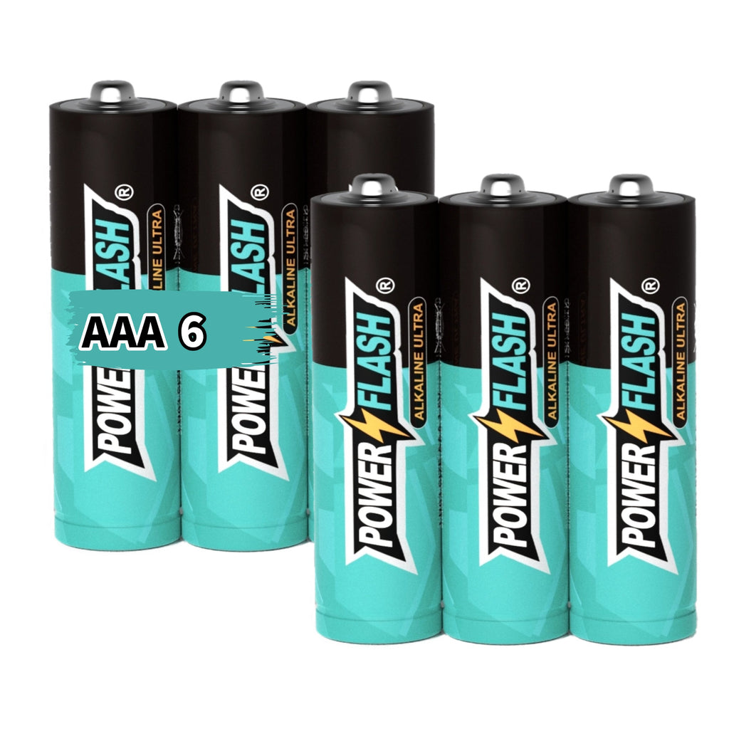 Power Flash AAA Alkaline Batteries 1.5V Long-Lasting Triple A Batteries