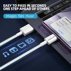 USB-C to USB-C Cable, 1m (3.3ft), 60W PD, Nylon-Braided Type‑C Charger Cord